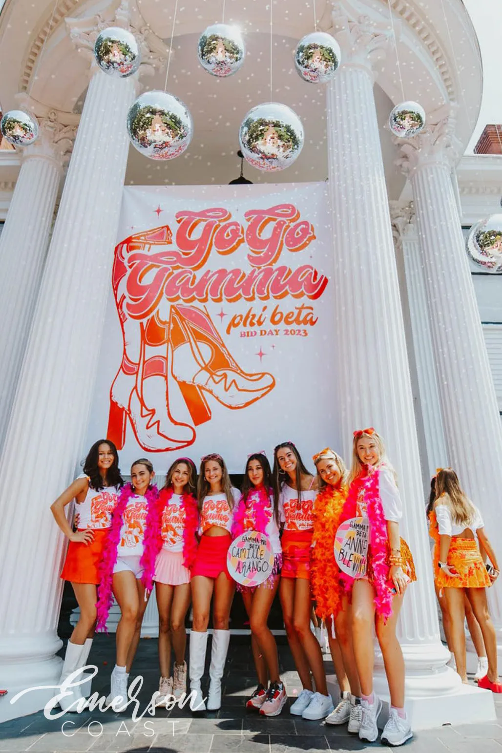 Gamma Phi Beta Go Go Gphi Bid Day Tee