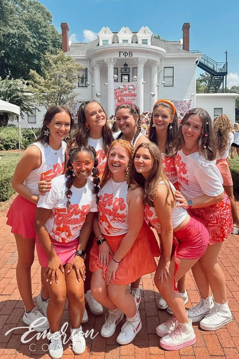 Gamma Phi Beta Go Go Gphi Bid Day Tee