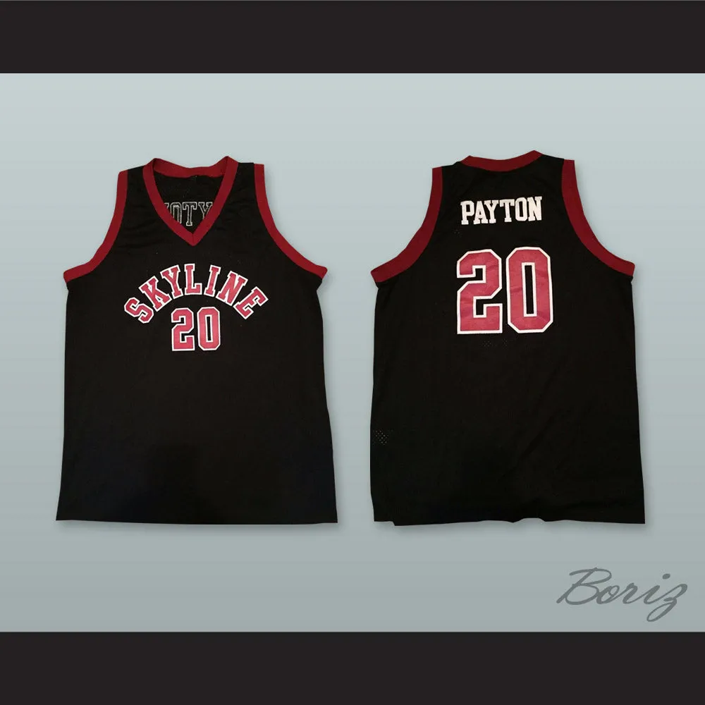 Gary Payton 20 Skyline High School Black Basketball Jersey