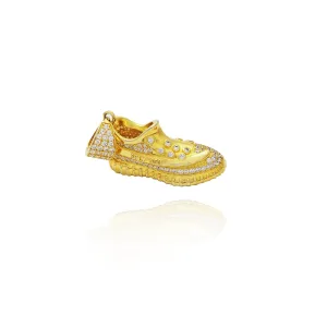 Golden Yeezy Sneaker Pendant (Silver)