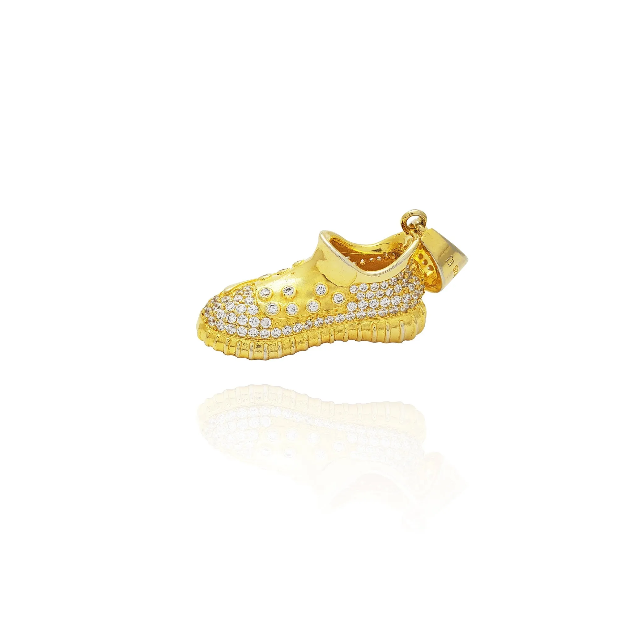 Golden Yeezy Sneaker Pendant (Silver)