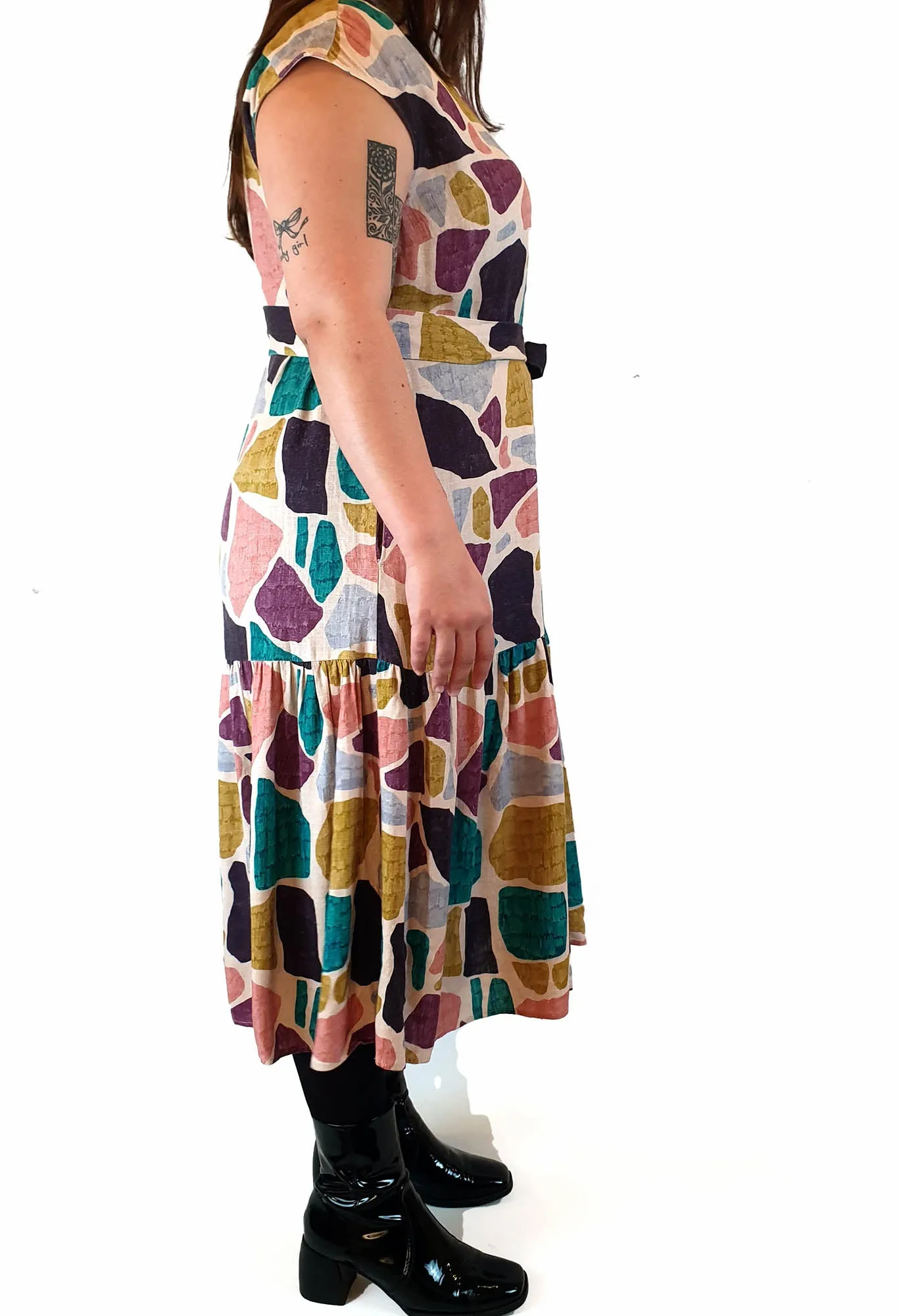 Gorman colourful rock print dress size 16