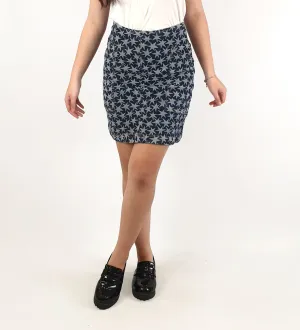 Gorman denim skirt with lighter denim stars size 8, best fits size 6