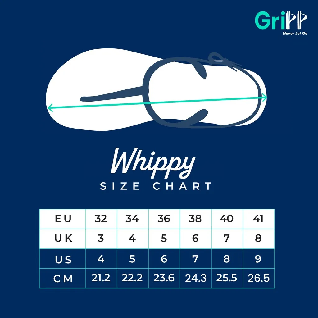GriPP Whippy Women's Sandals – Cushioned, Flexible, and Stylish (Model E)