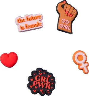 Grl Pwr Pin Backer 5 Jibbitz Pack