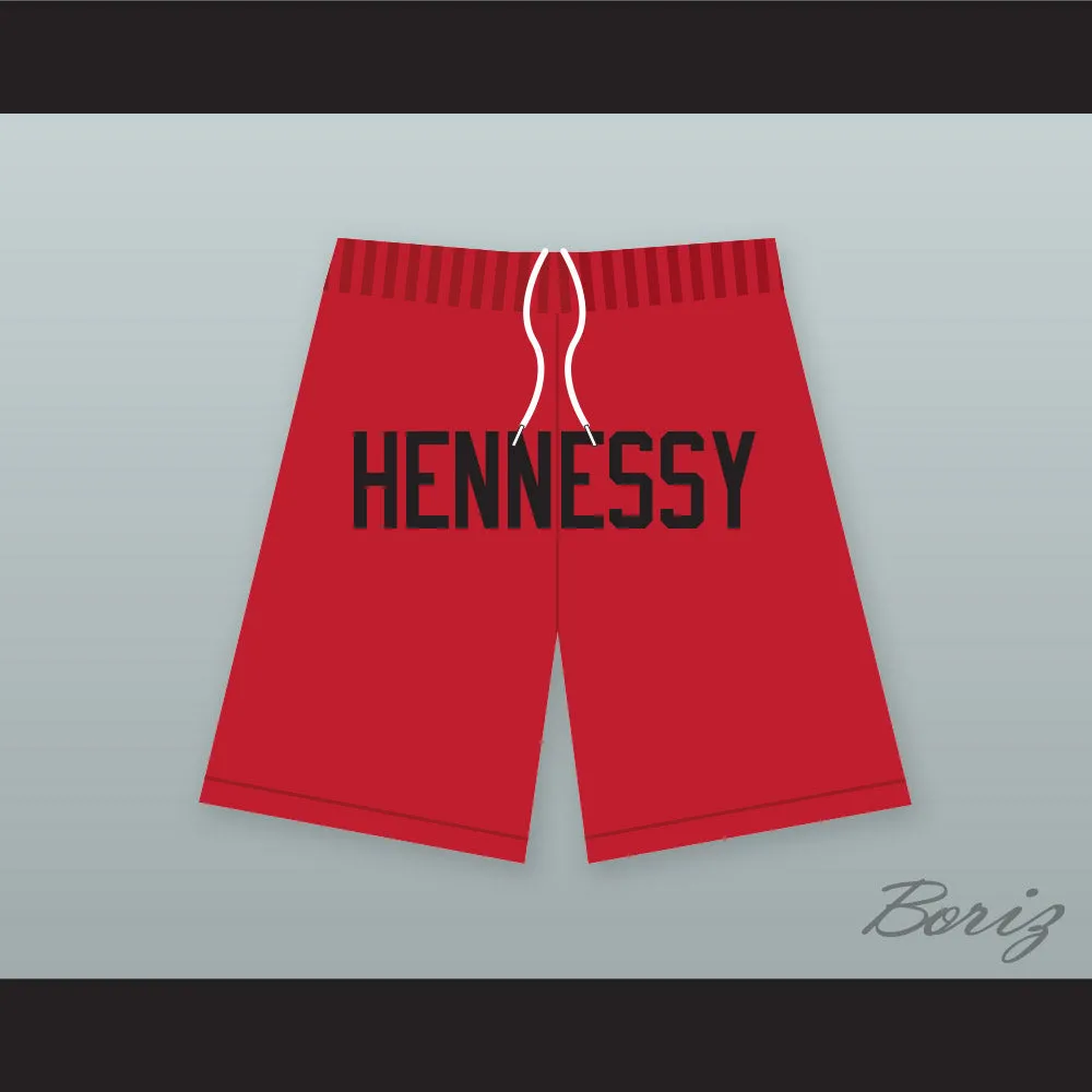 Hennessy Queens Bridge 95 Red Basketball Shorts