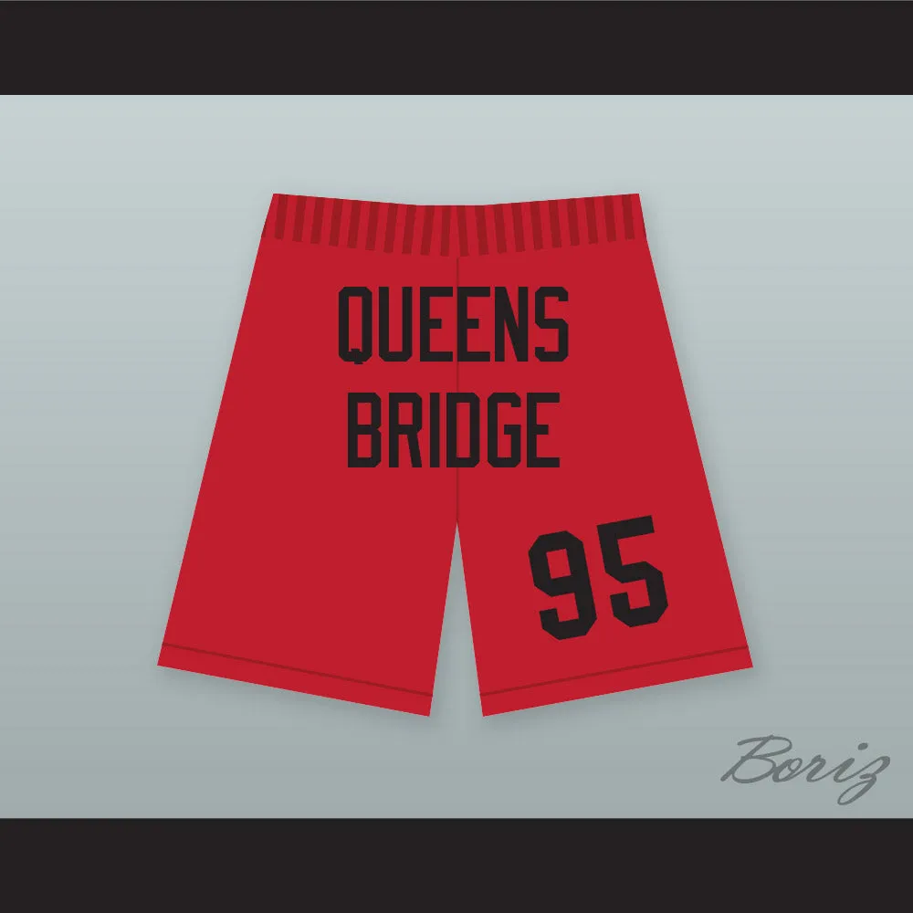 Hennessy Queens Bridge 95 Red Basketball Shorts