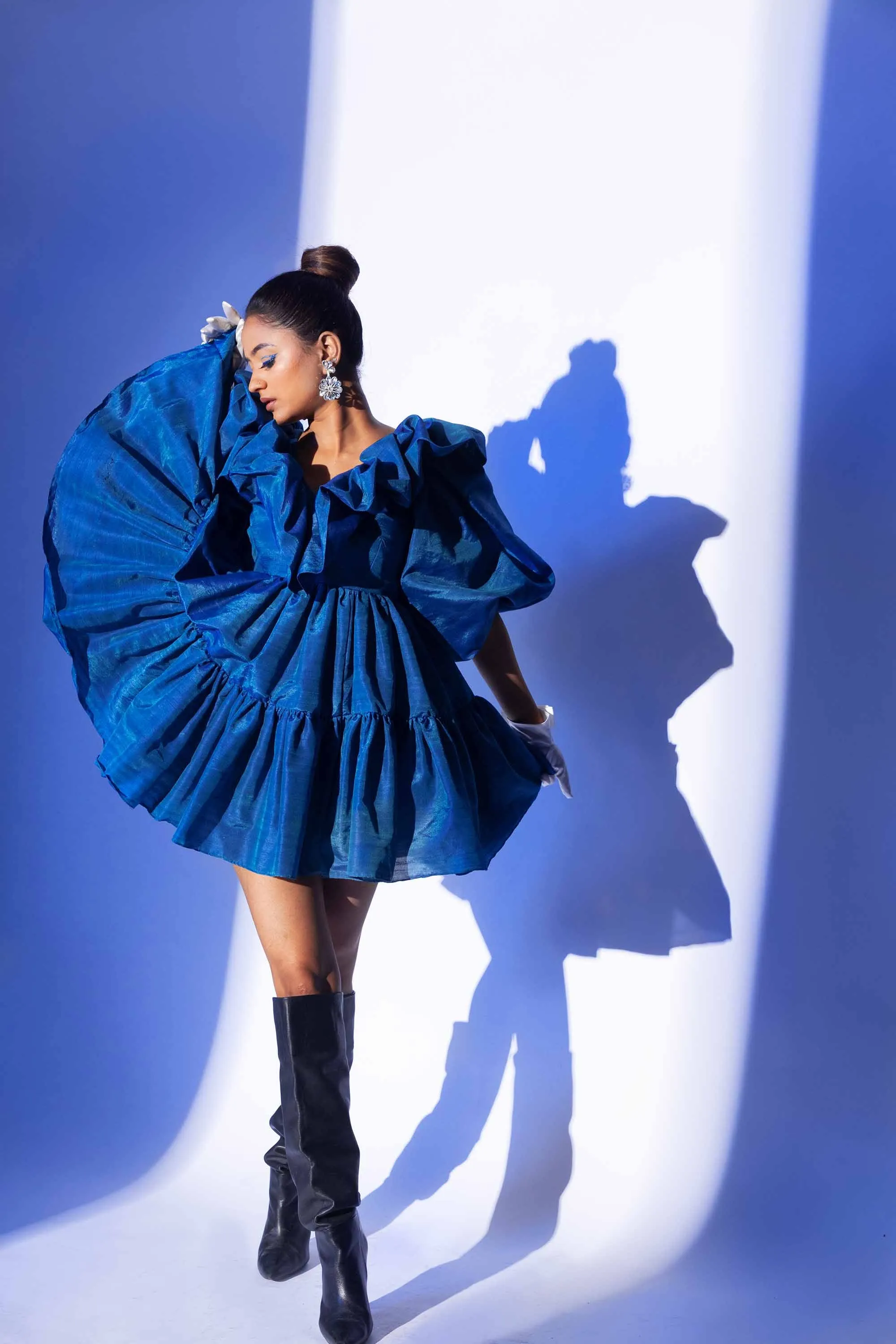 HERCULEAN'S "THE BERYL  BEAUTY" BUBBLE RUFFLE  DRESS