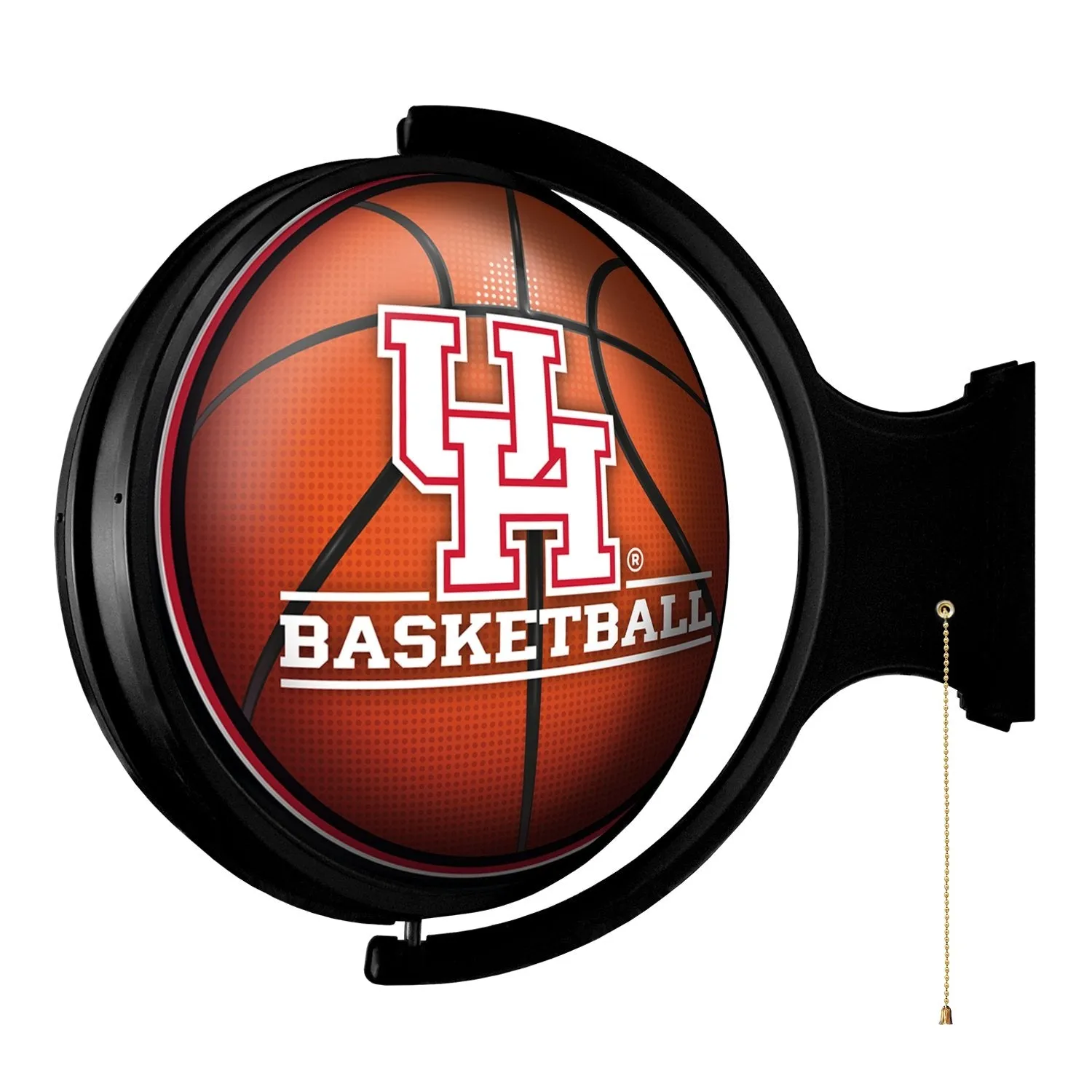 Houston Cougars: Basketball - Original Round Rotating Lighted Wall Sign