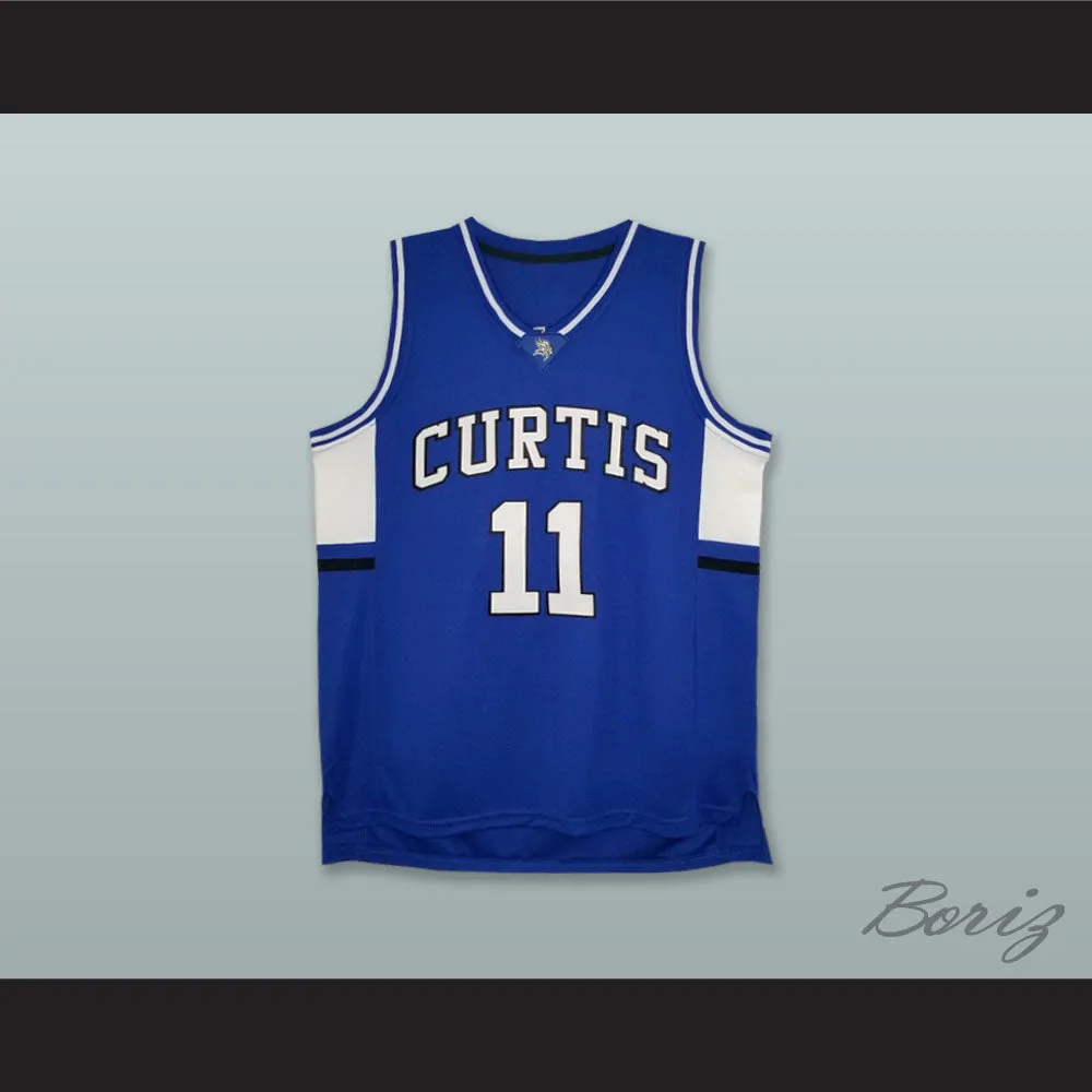 Isaiah Thomas 11 Curtis Senior High School Vikings Blue Basketball Jersey