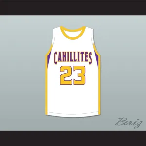 Jalen Duren 23 Roman Catholic High School Cahillites White Basketball Jersey 3