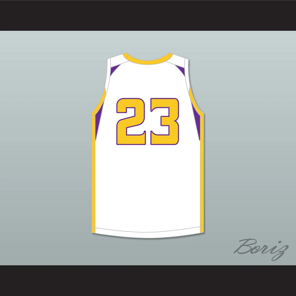 Jalen Duren 23 Roman Catholic High School Cahillites White Basketball Jersey 3