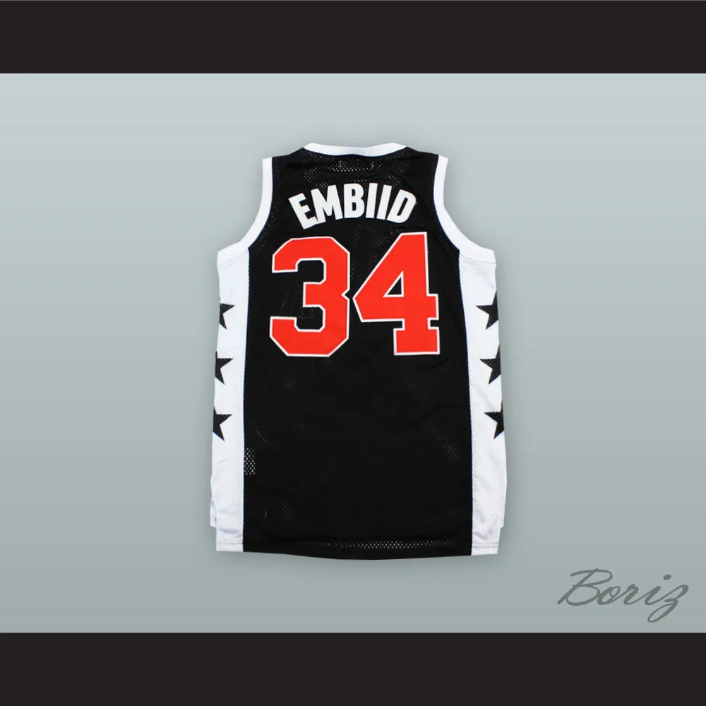 Joel Embiid 34 The Rock High School Lions Black Alternate Basketball Jersey