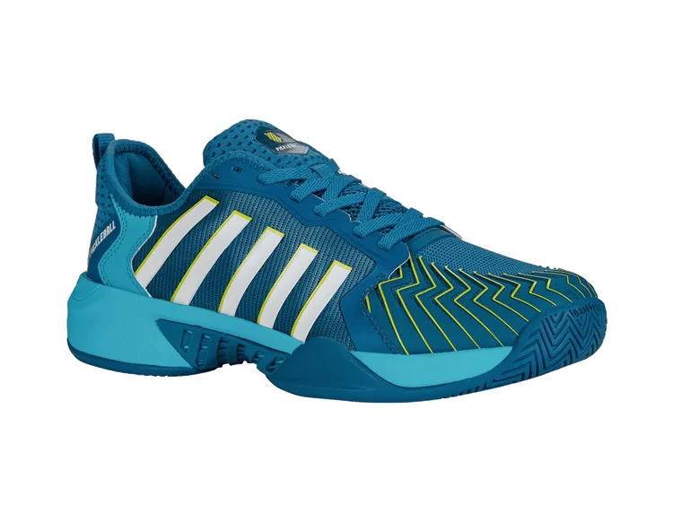 K-Swiss Men's Pickleball Supreme Pickleball Shoes in Celestial/Scuba Blue/Brilliant White