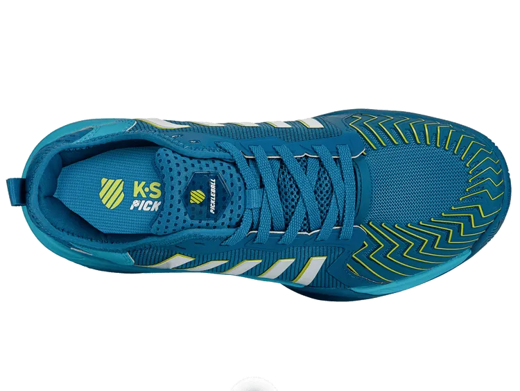 K-Swiss Men's Pickleball Supreme Pickleball Shoes in Celestial/Scuba Blue/Brilliant White