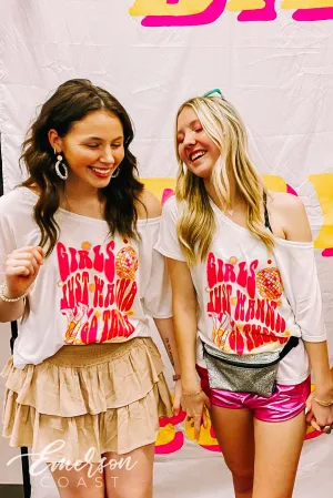 Kappa Alpha Theta Girls Just Wanna Go Theta Bid Day Tee
