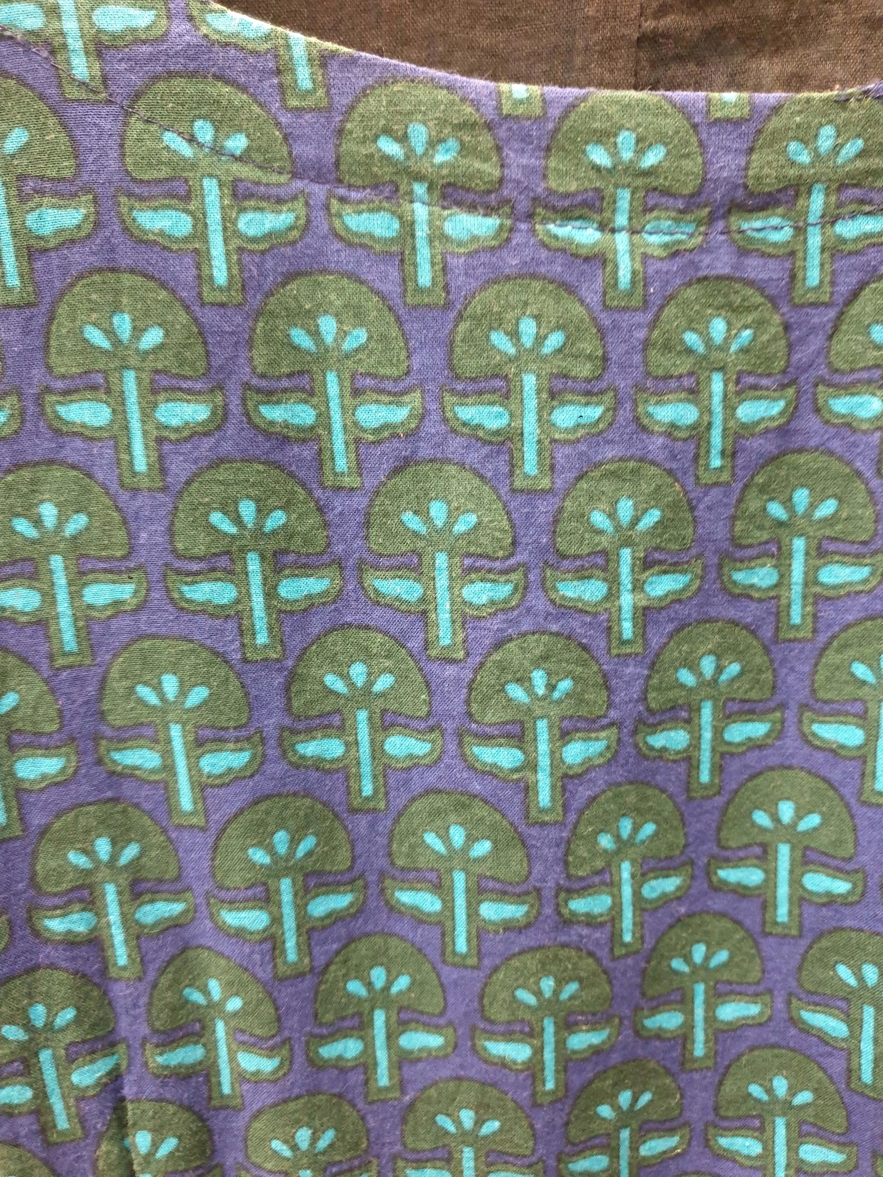 Karma East blue print sleeveless dress size XXL (small fit, best fits size 14-16)