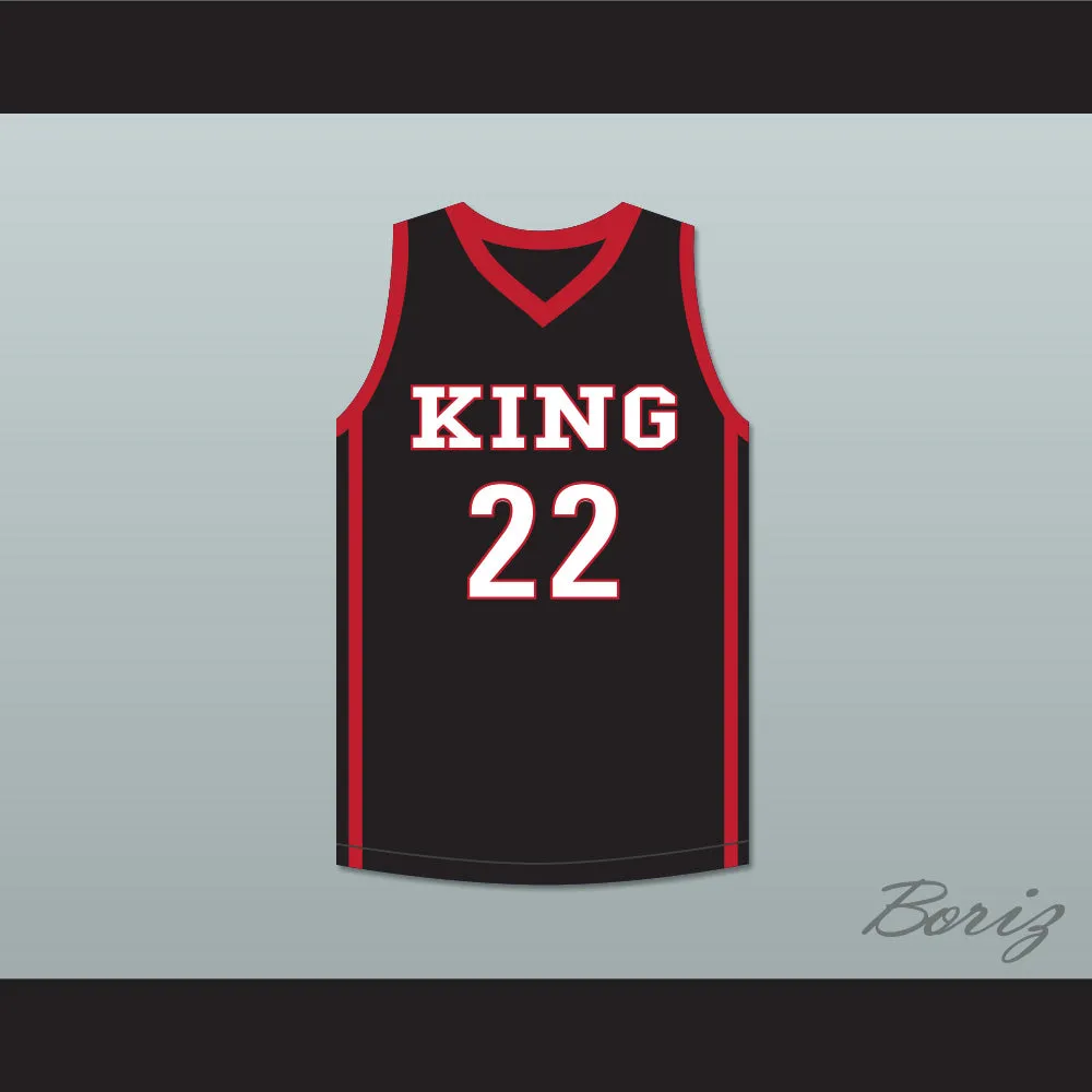 Kawhi Leonard 22 Martin Luther King High School Wolves Black Basketball Jersey 6