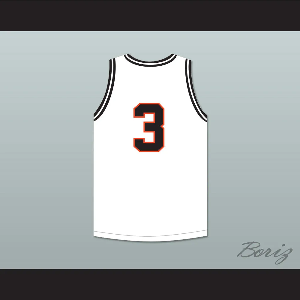 Keegan Murray 3 Prairie High School Hawks White Basketball Jersey 1