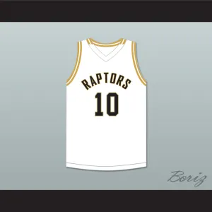 Kendall Brown 10 East Ridge High School Raptors White Basketball Jersey 2