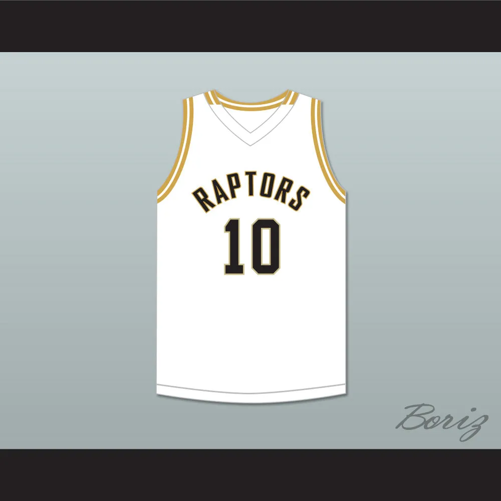 Kendall Brown 10 East Ridge High School Raptors White Basketball Jersey 2