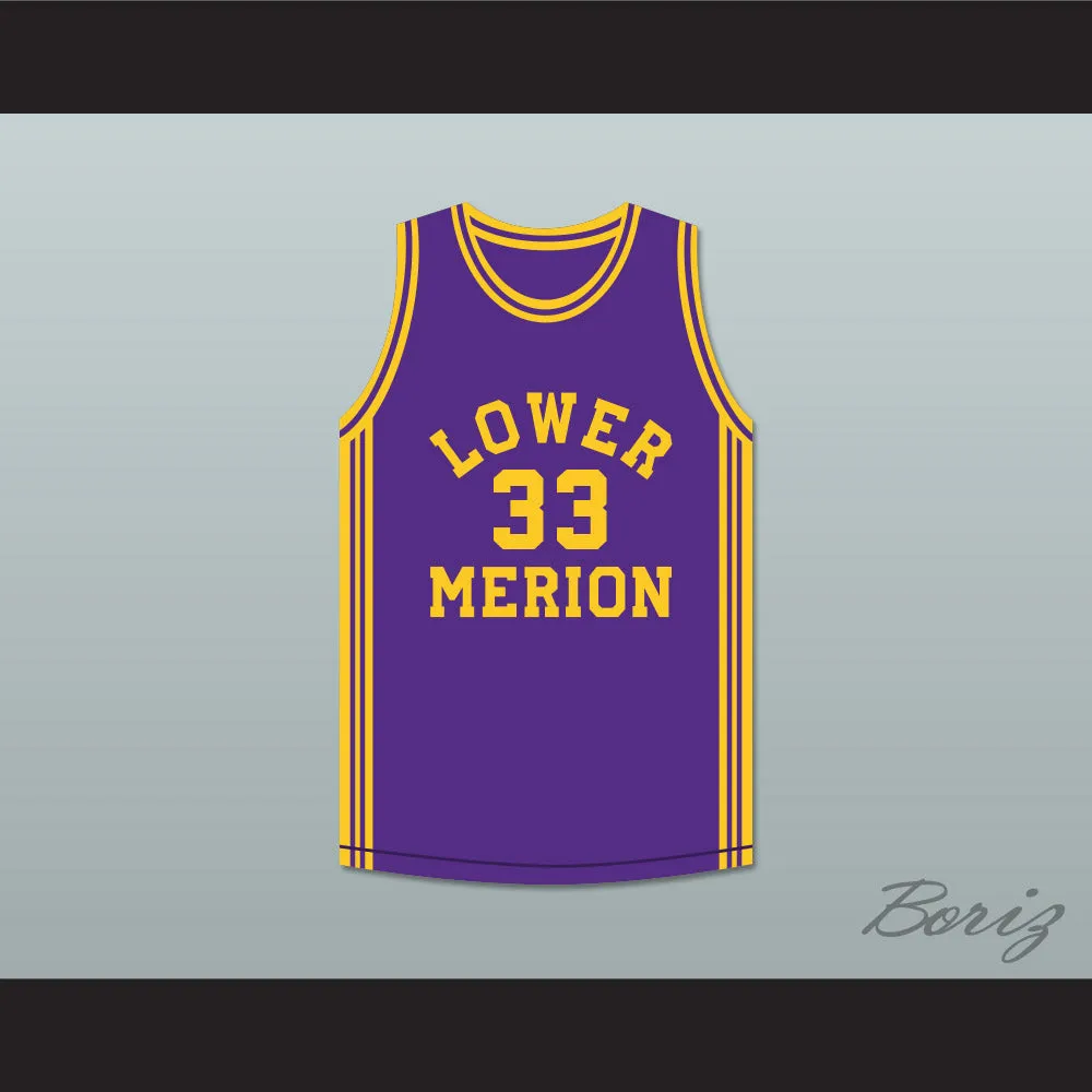 Kobe Bryant 33 Lower Merion High School Aces Purple Basketball Jersey 1