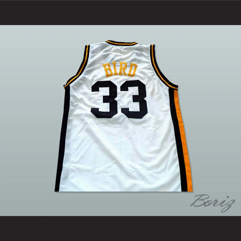 Larry Bird 33 Springs Valley High School Blackhawks White Basketball Jersey