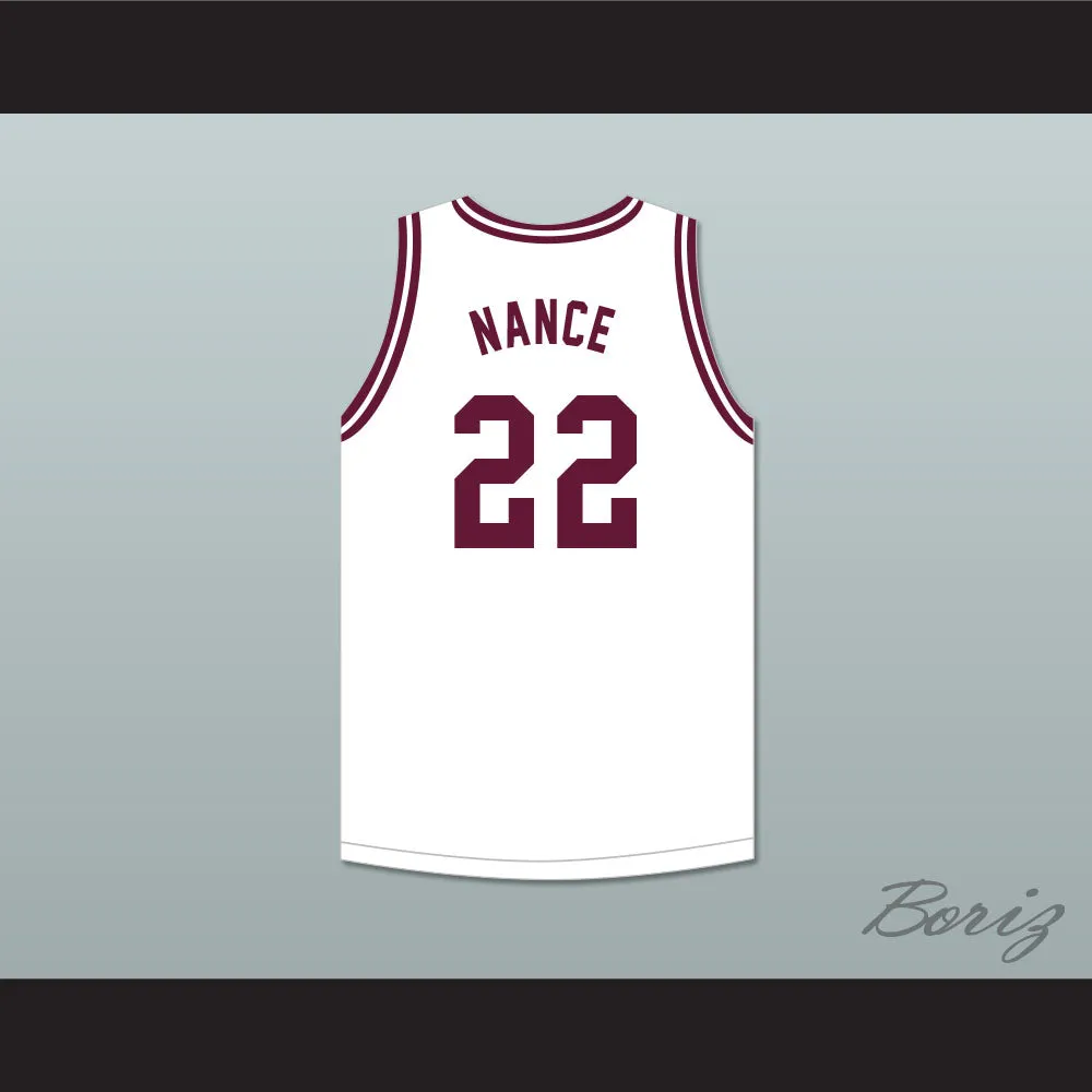 Larry Nance 22 McDuffie High School Fighting Scots White Basketball Jersey