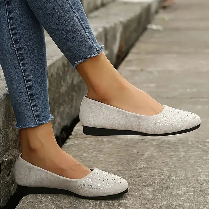 🔥Last Day 50% OFF 🔥Women's Rhinestone Flat Shoes