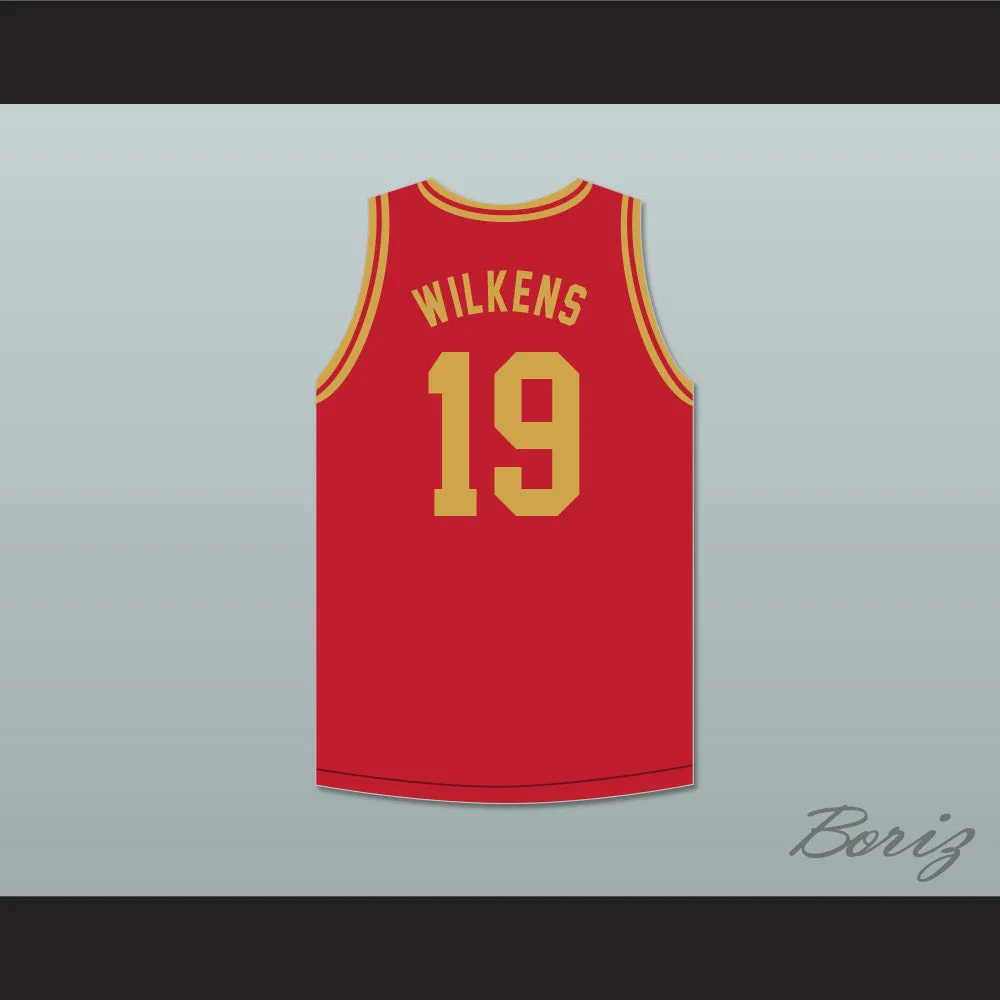 Lenny Wilkens 19 Boys High School Brooklyn Red Basketball Jersey