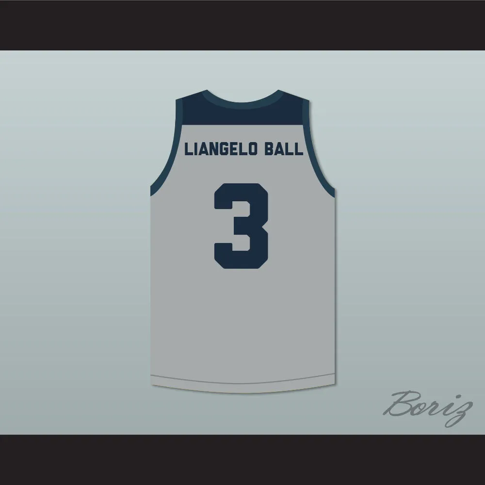 LiAngelo Ball 3 Chino Hills Huskies Gray Basketball Jersey