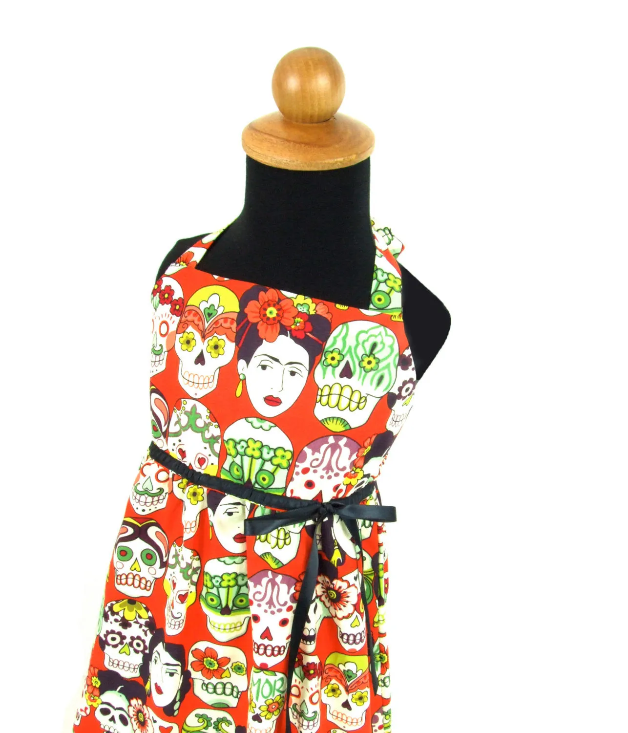 little girl's Frida and  Skulls Dress #GD-FK987