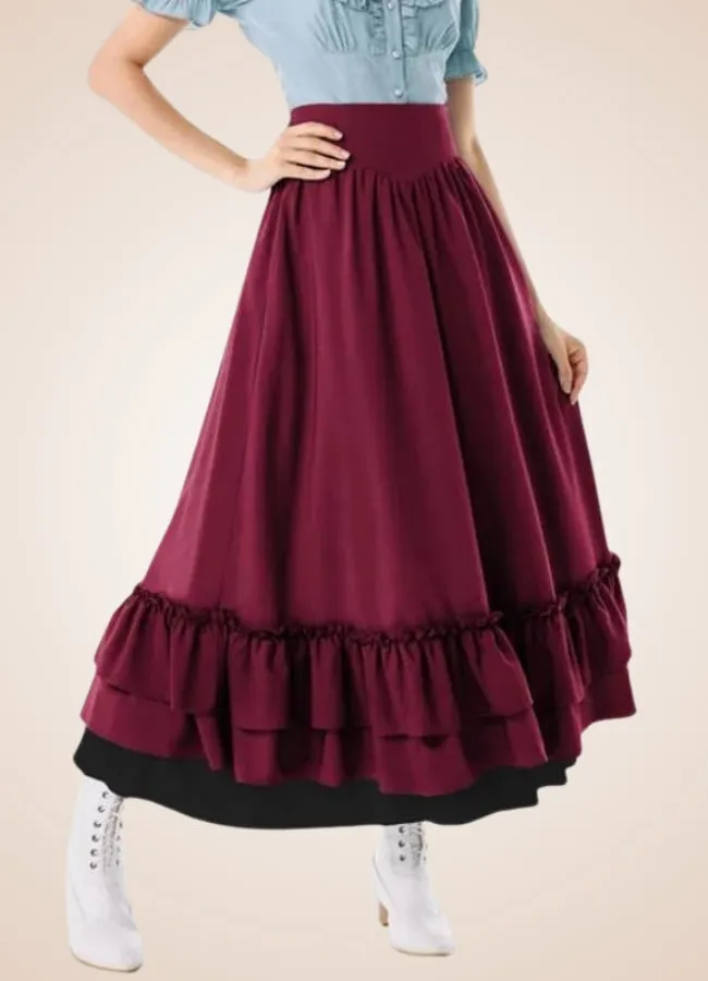 Long Victorian Steampunk Skirt