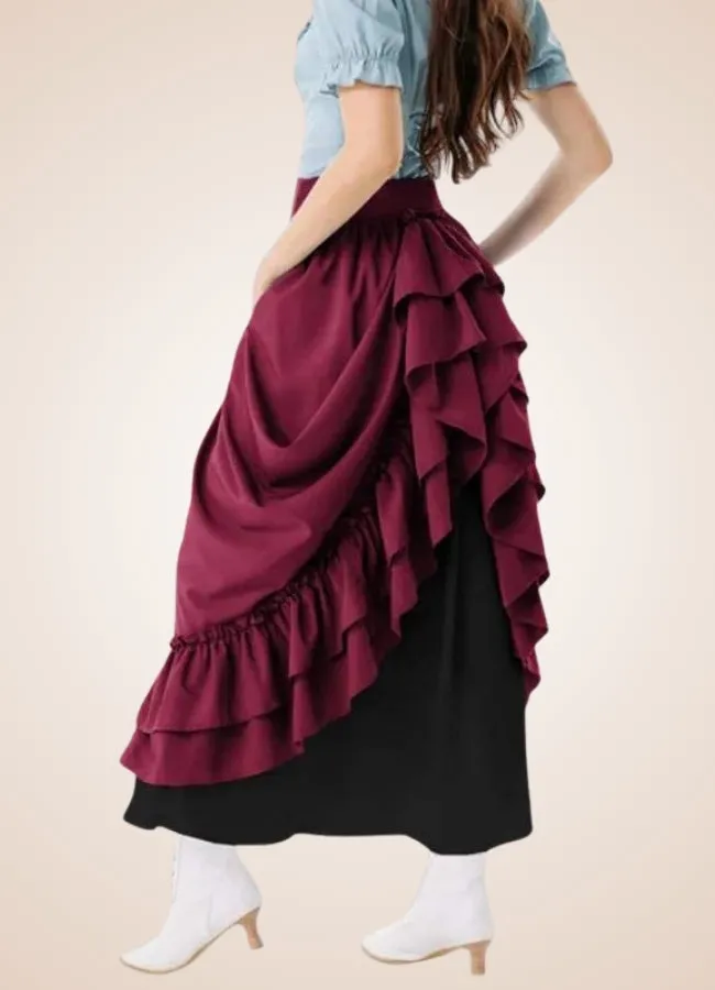 Long Victorian Steampunk Skirt
