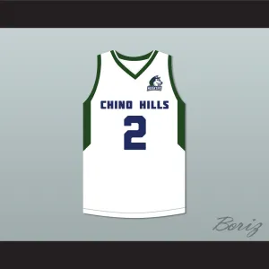 Lonzo Ball 2 Chino Hills Huskies White Basketball Jersey with Patch 2