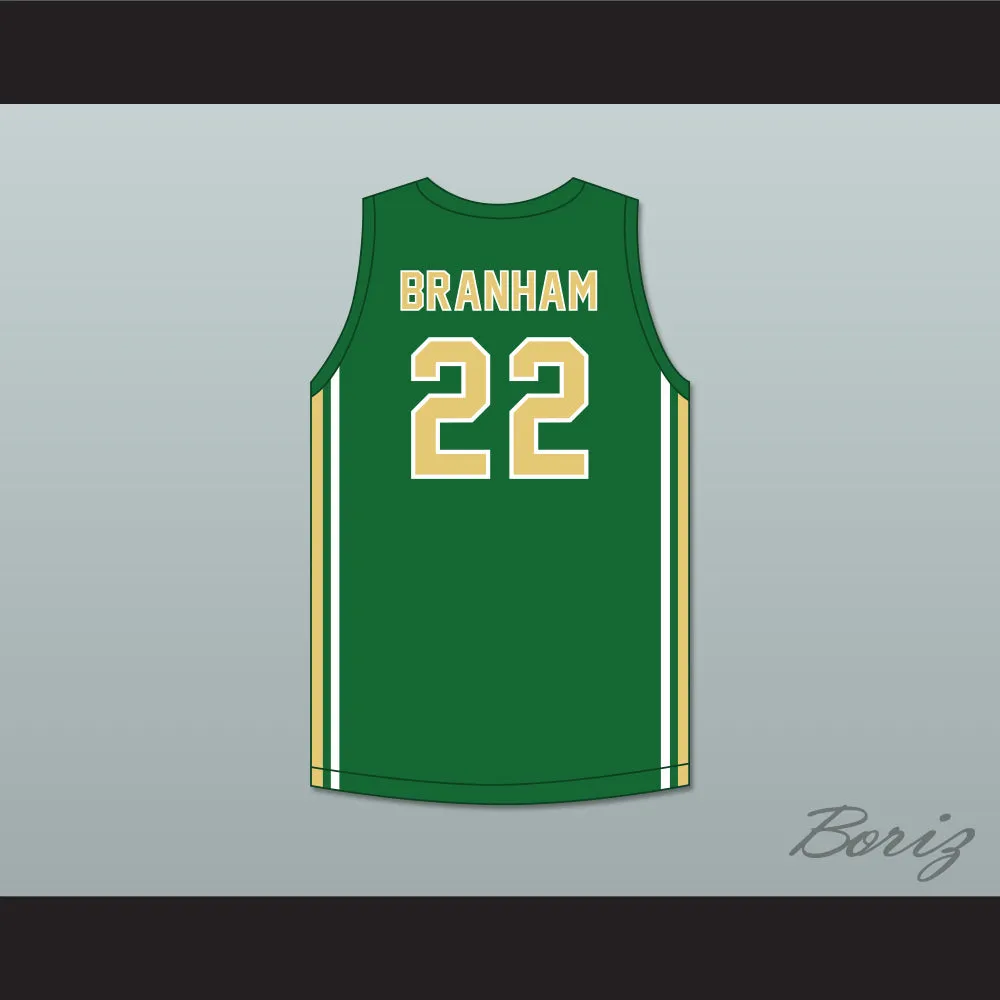 Malaki Branham 22 St. Vincent–St. Mary High School Fighting Irish Green Basketball Jersey 2
