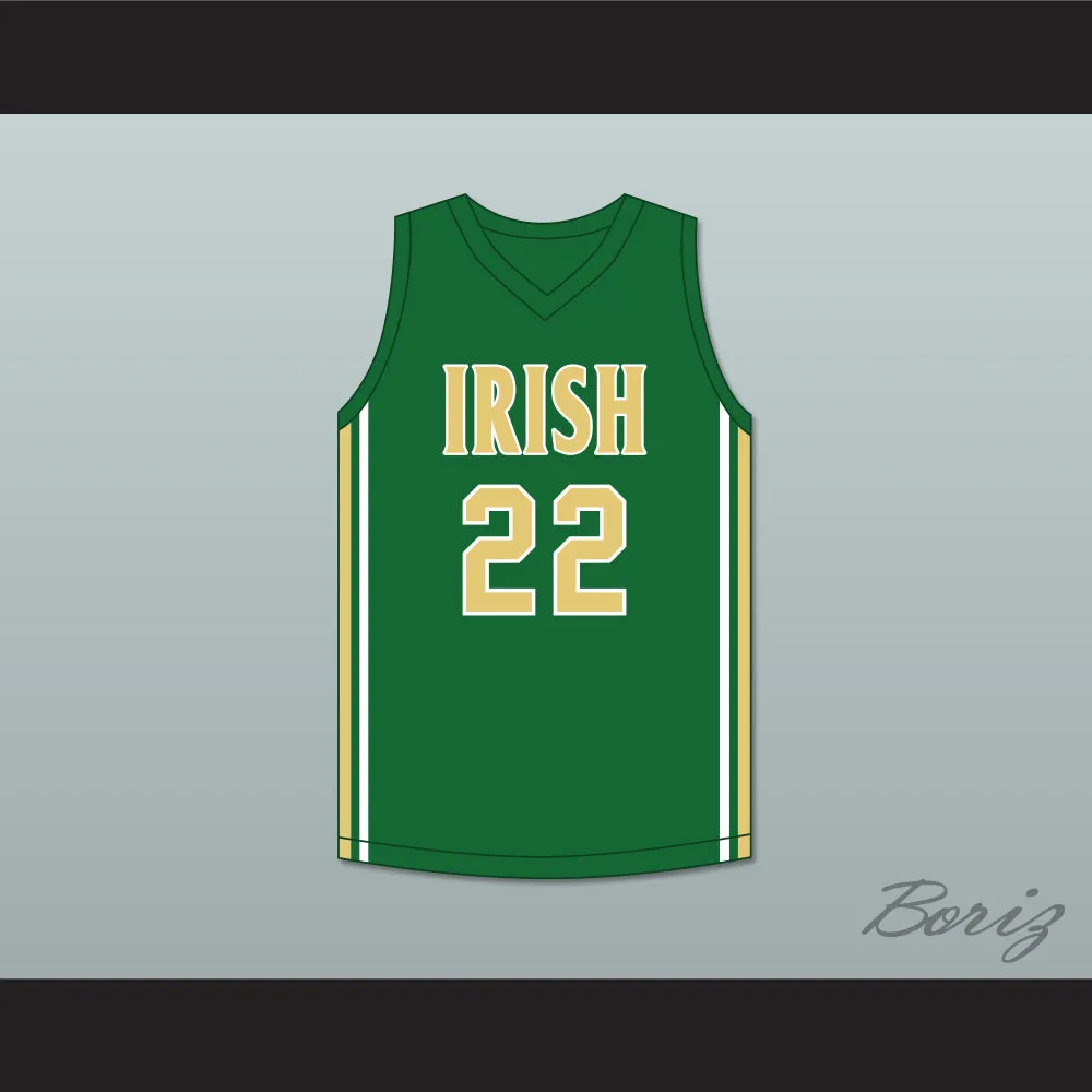 Malaki Branham 22 St. Vincent–St. Mary High School Fighting Irish Green Basketball Jersey 2