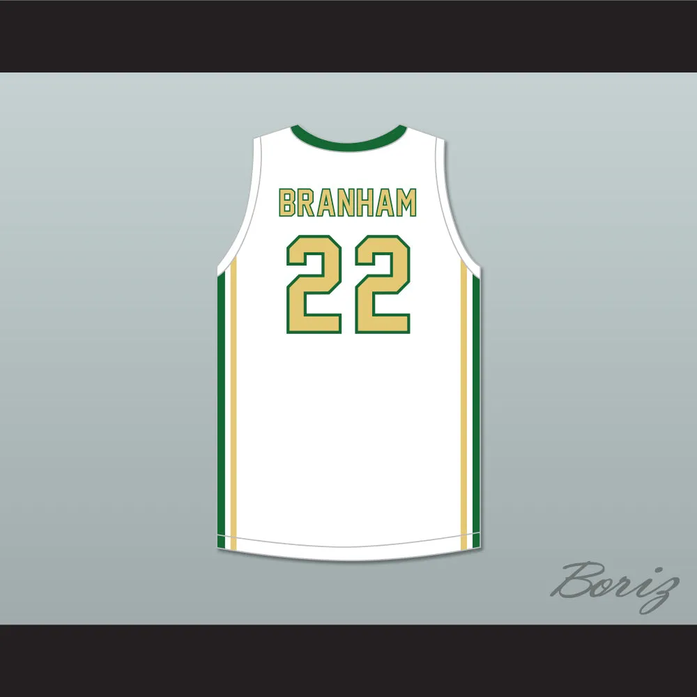 Malaki Branham 22 St. Vincent–St. Mary High School Fighting Irish White Basketball Jersey 2