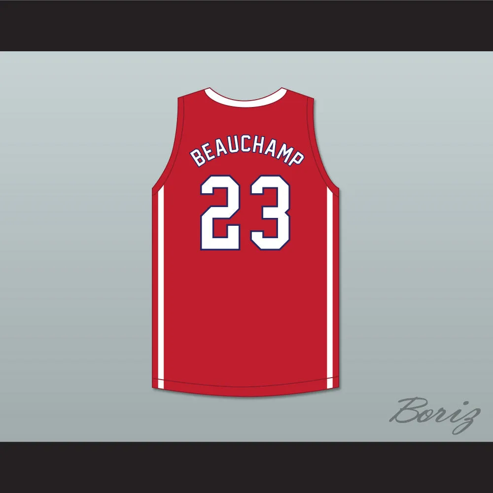 MarJon Beauchamp 23 Nathan Hale High School Raiders Red Basketball Jersey 2