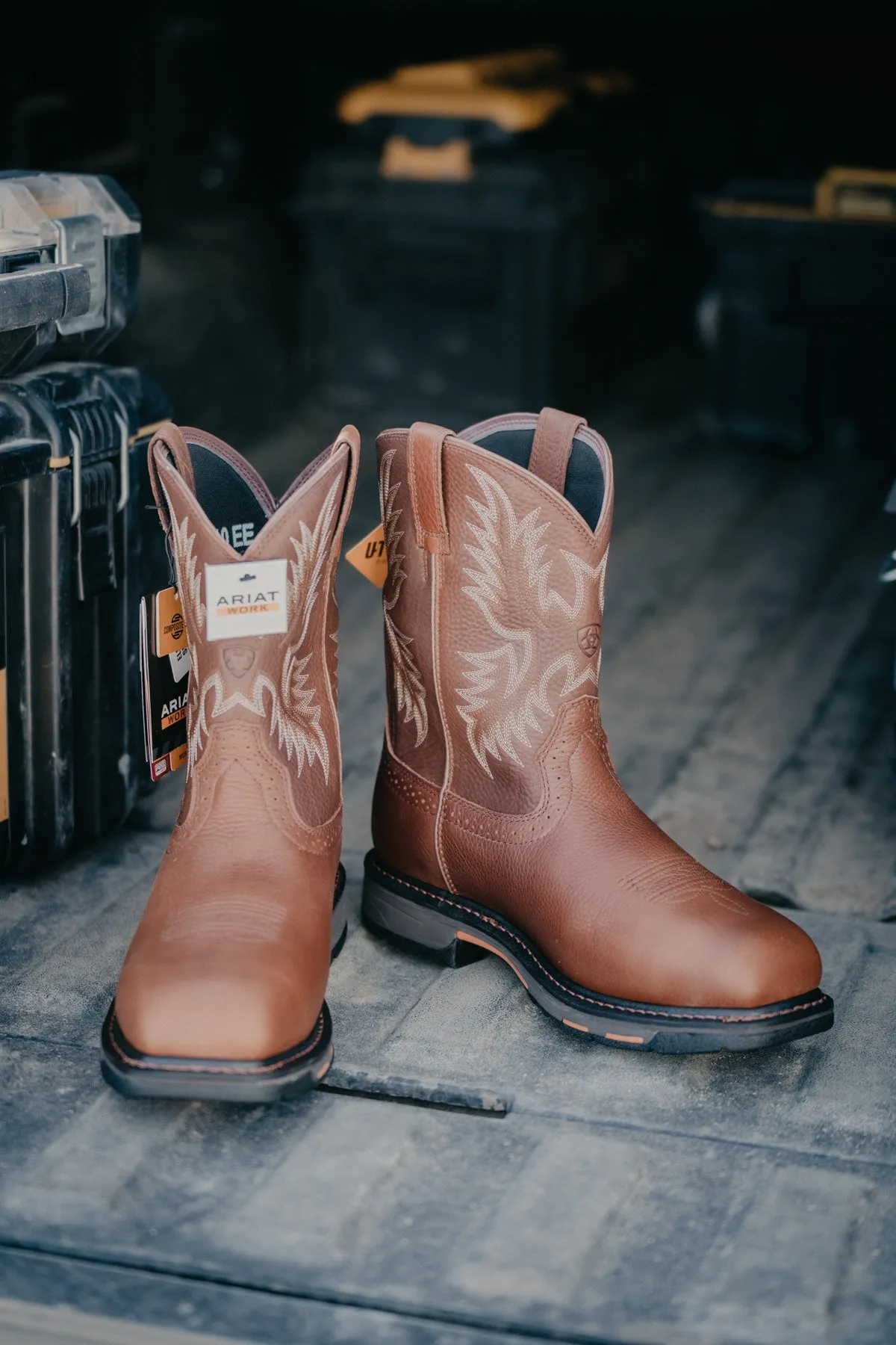Men's Ariat 'Work Hog' CSA Composite Toe Waterproof Cowboy Boots (Size 8.5 & 11 EE Only)