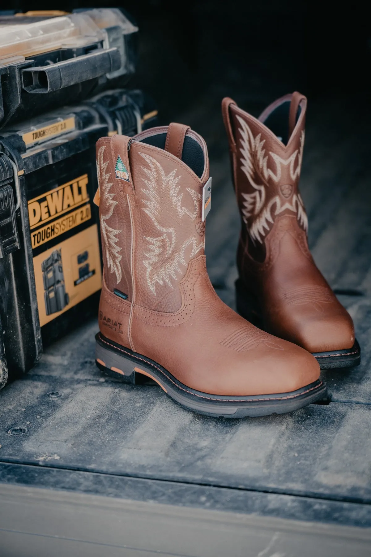 Men's Ariat 'Work Hog' CSA Composite Toe Waterproof Cowboy Boots (Size 8.5 & 11 EE Only)