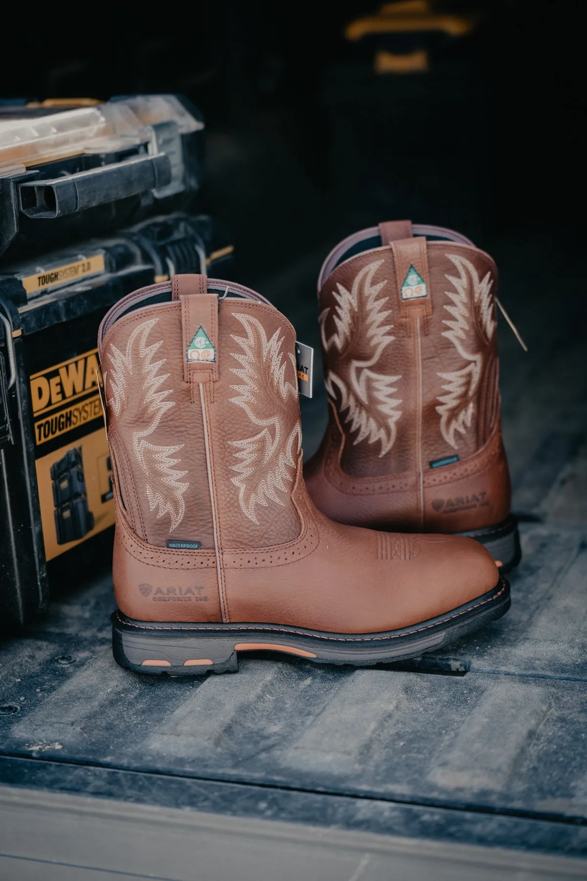 Men's Ariat 'Work Hog' CSA Composite Toe Waterproof Cowboy Boots (Size 8.5 & 11 EE Only)