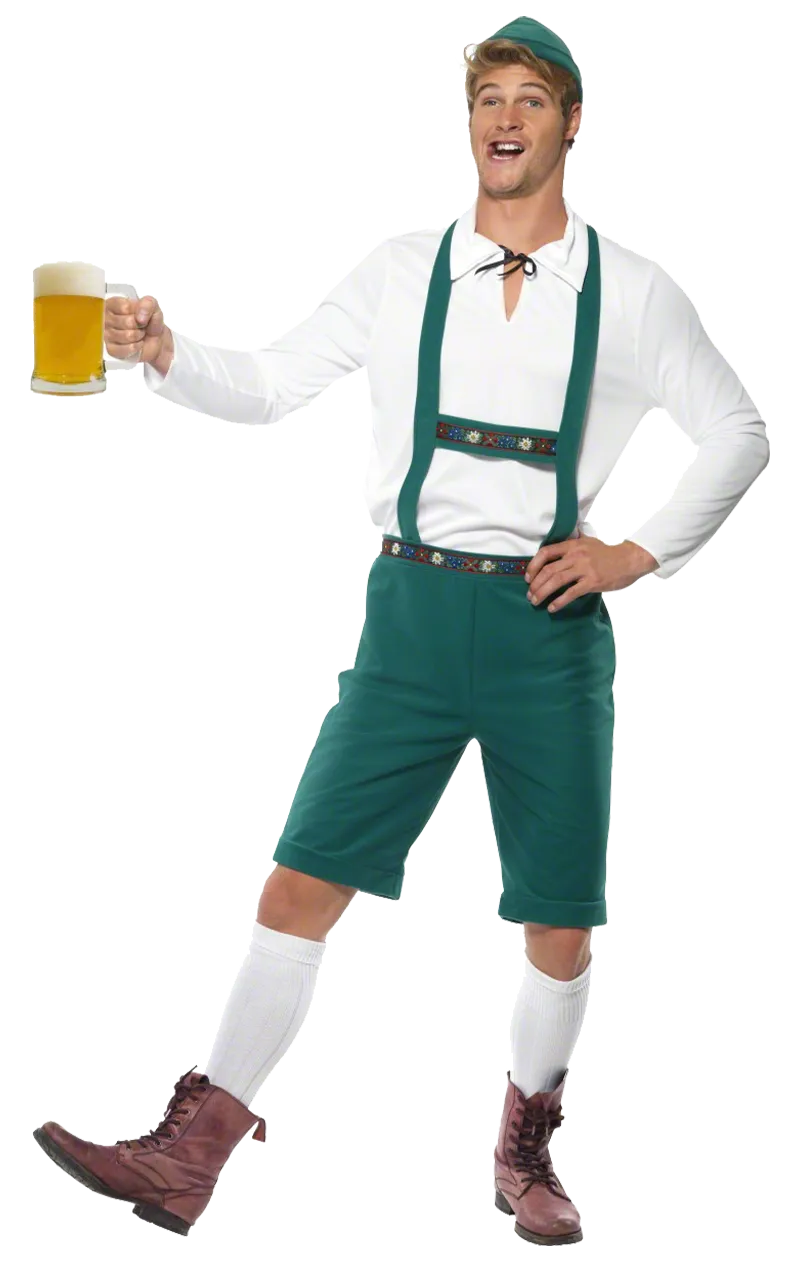 Mens Lederhosen Oktoberfest Costume
