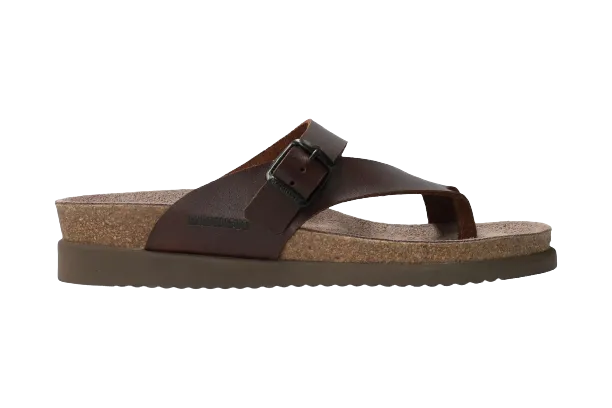 Mephisto Womens Helen Chestnut Leather Sandals