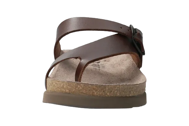 Mephisto Womens Helen Chestnut Leather Sandals