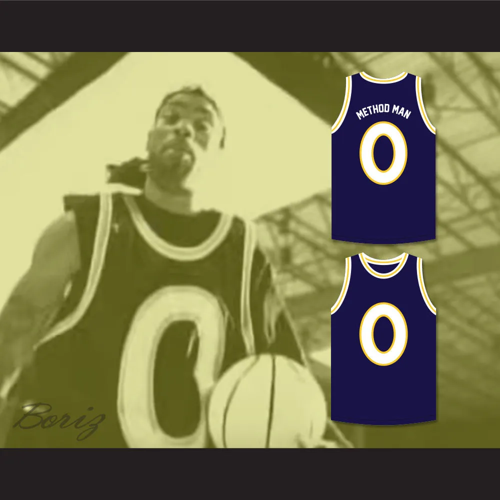 Method Man 0 Monstars Dark Blue Basketball Jersey Hit Em High