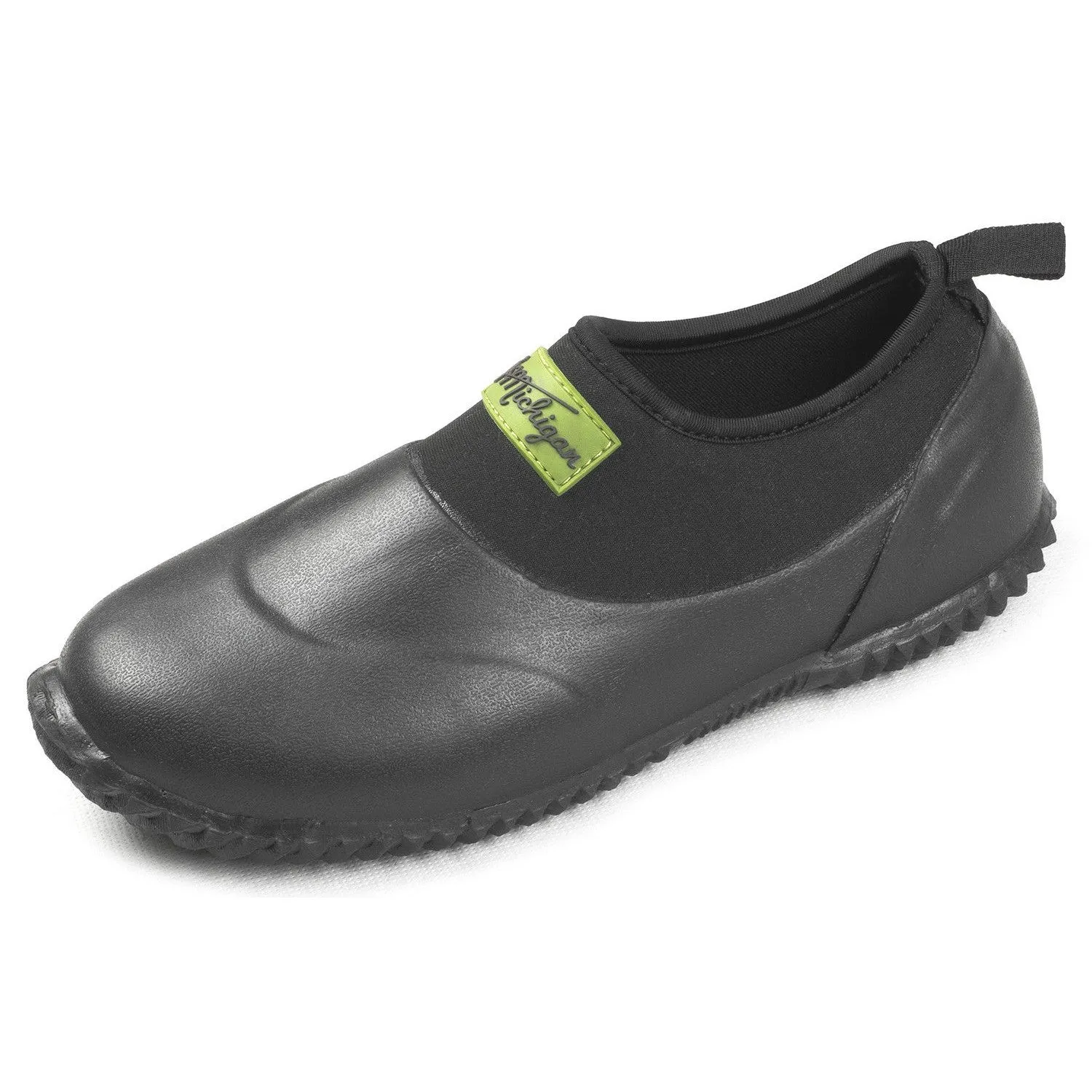 Michigan Black Neoprene Garden Boots Slip On Waterproof Outdoor Shoe