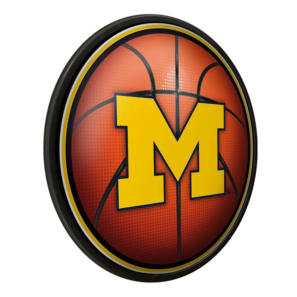 Michigan Wolverines: Basketball - Modern Disc Wall Sign