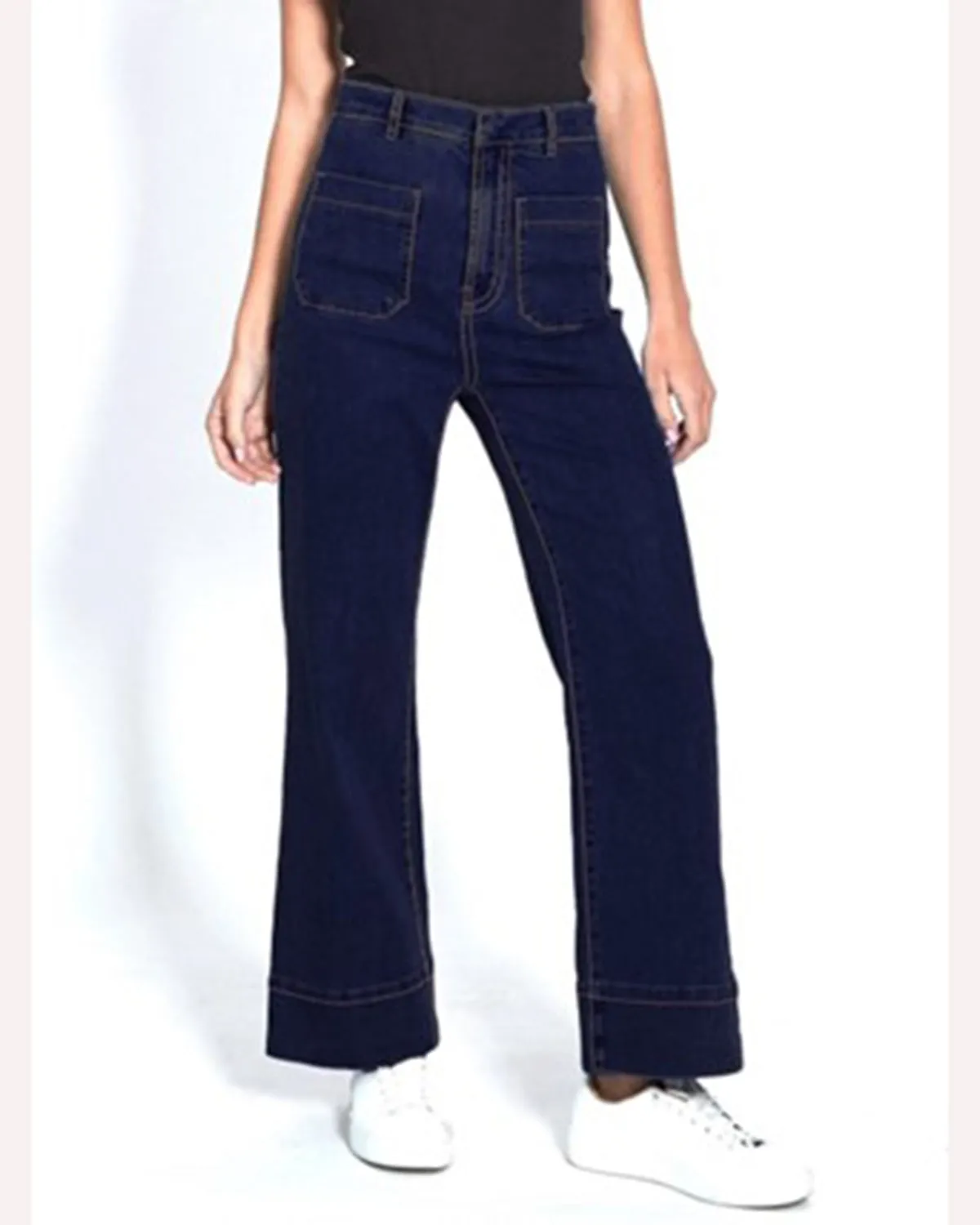 Monaco Jeans Milan Wide Leg Jean - Ink