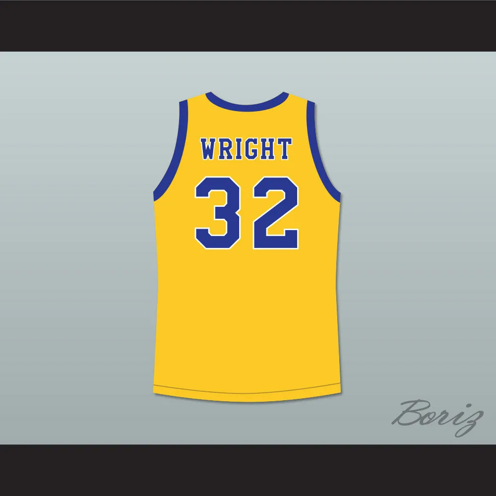 Monica Wright 32 Crenshaw High School Yellow Basketball Jersey